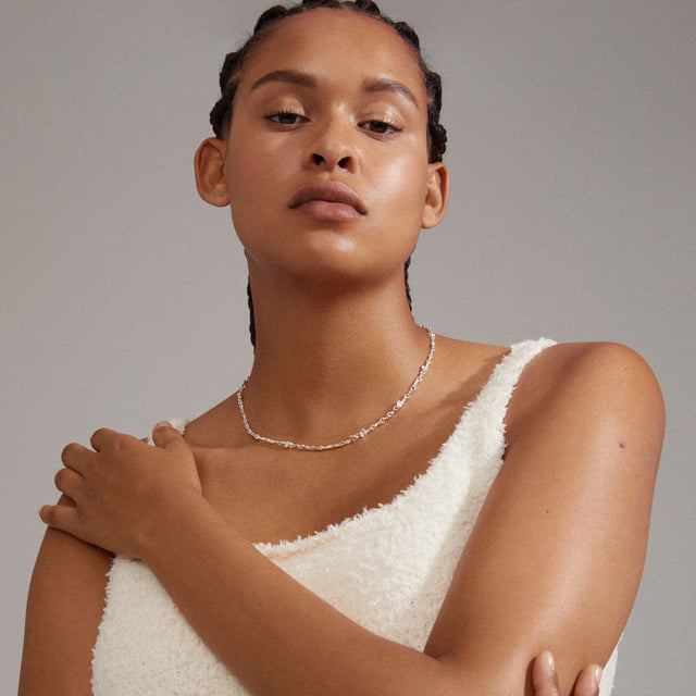 Pilgrim Hallie Organic Necklace - Silver