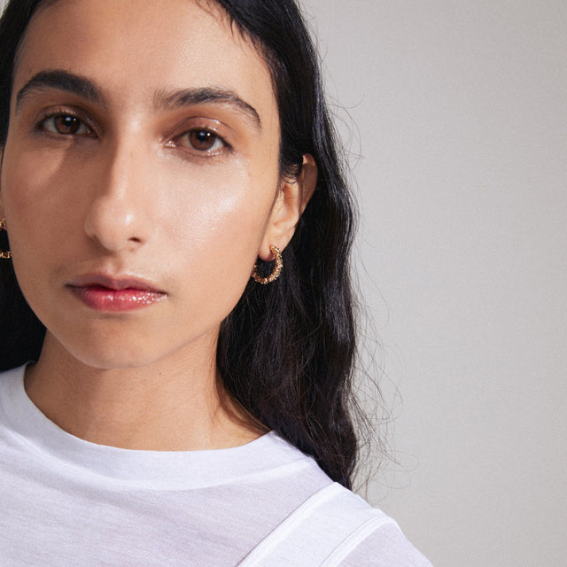 Pilgrim Scottie Hoop Earrings - Gold