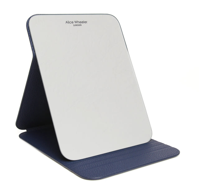 Alice Wheeler Folding Travel Mirror - Navy