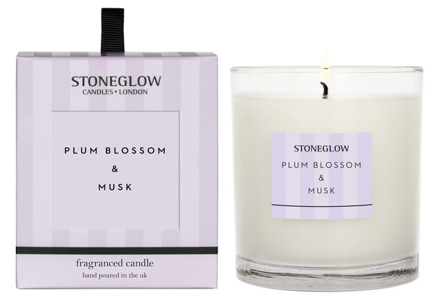 Stoneglow - Plum Blossom & Musk Glass Candle