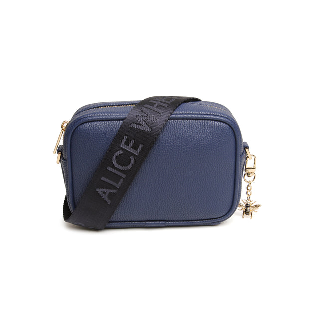 Alice Wheeler Navy Mini Soho Crossbody Bag