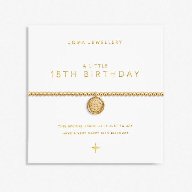 Joma '18th Birthday' Gold Bracelet