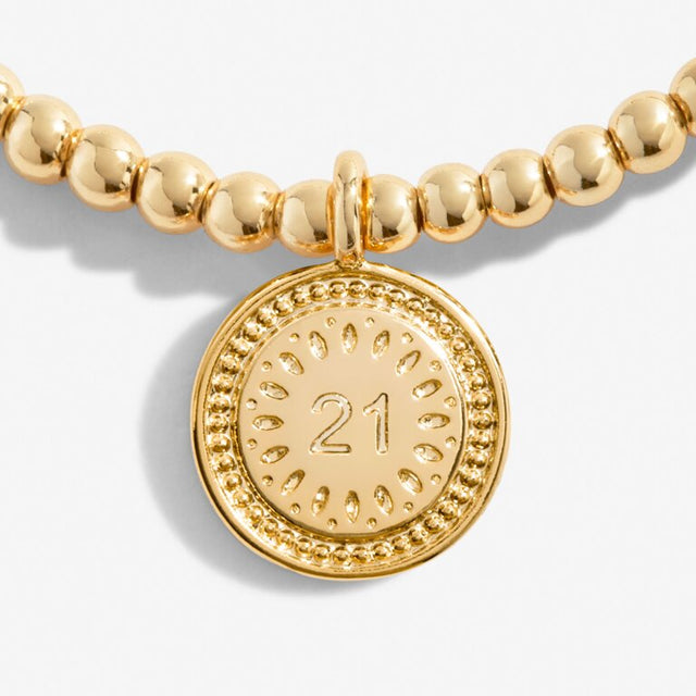Joma '21st Birthday' Gold Bracelet
