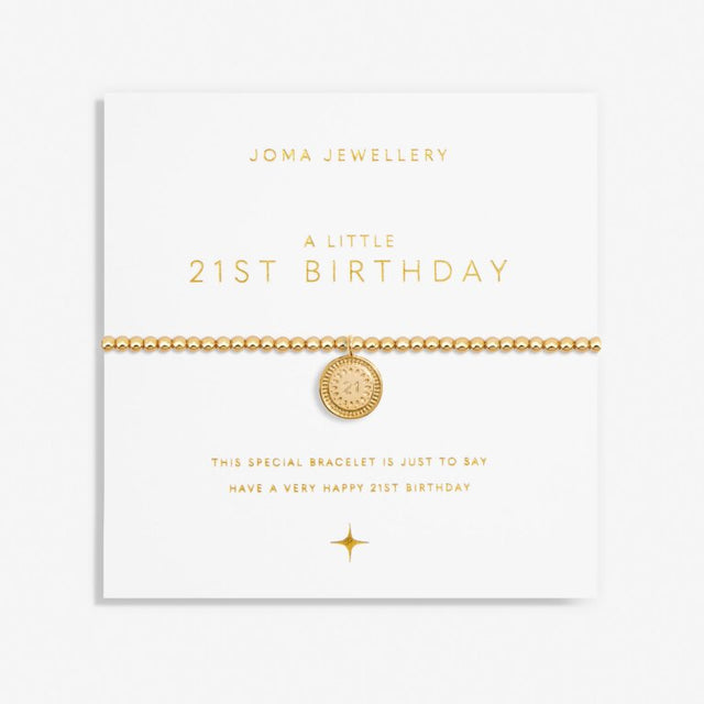 Joma '21st Birthday' Gold Bracelet