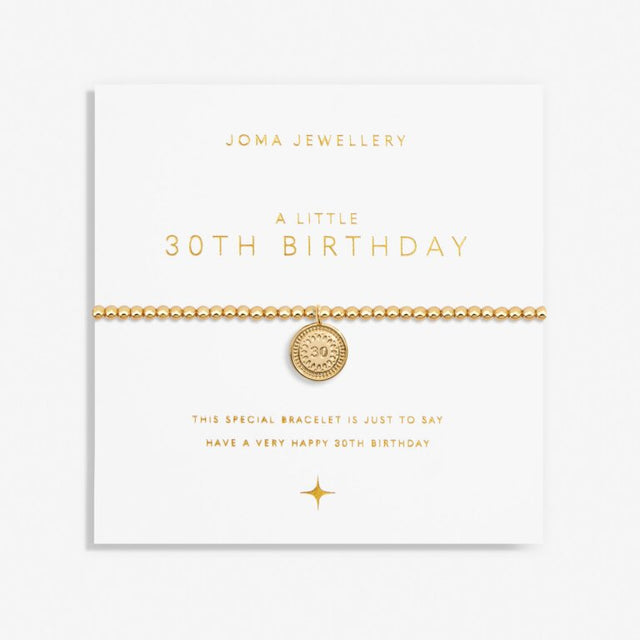 Joma '30th Birthday' Gold Bracelet