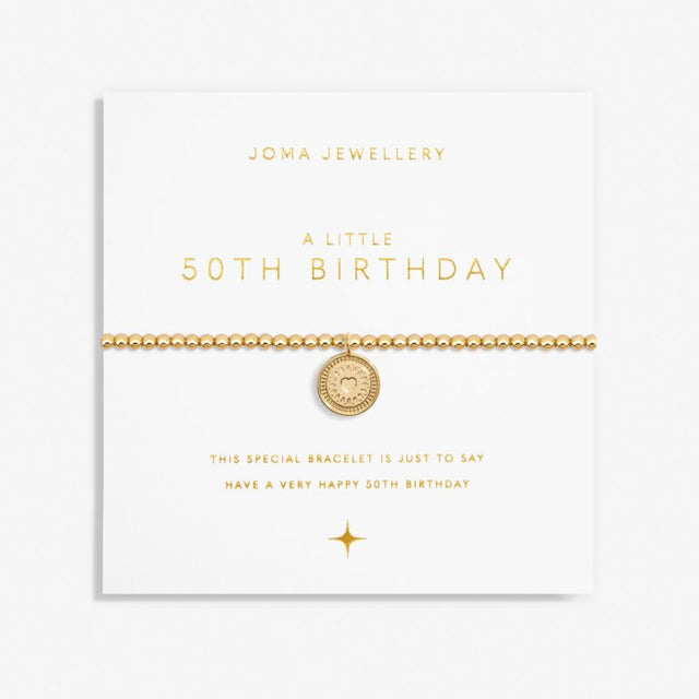 Joma '50th Birthday' Gold Bracelet