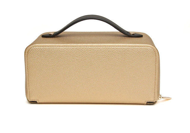 Alice Wheeler Kensington Train Case - Gold Black