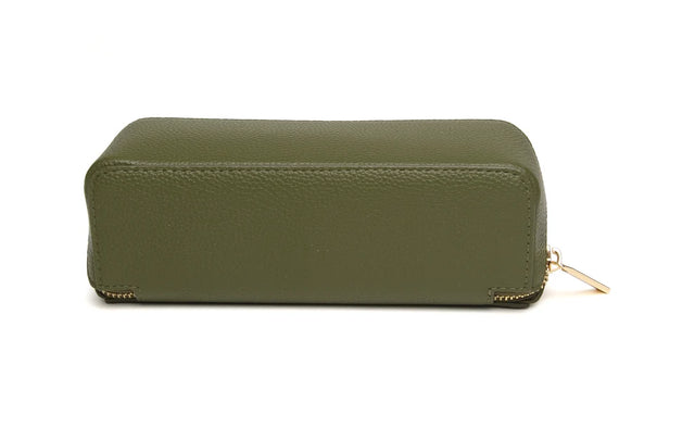 Alice Wheeler Kensington Small Train Case - Olive