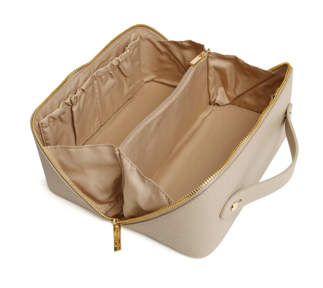Alice Wheeler Kensington Train Case - Stone