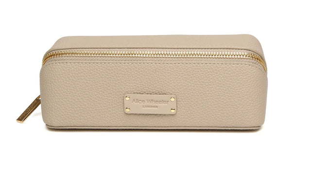 Alice Wheeler Kensington Small Train Case - Stone