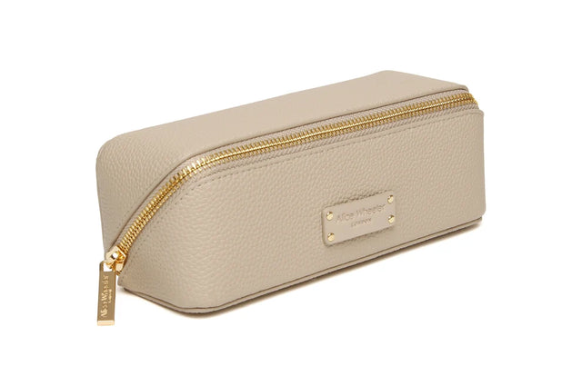 Alice Wheeler Kensington Small Train Case - Stone