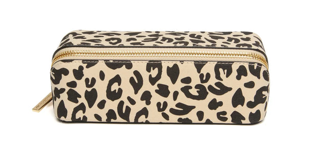 Alice Wheeler Small Train Case - Leopard
