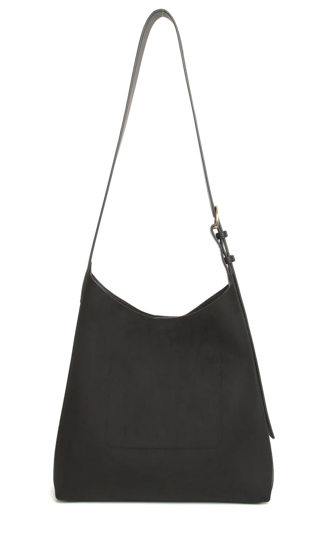 Alice Wheeler Suede Kensington Hobo Bag - Black