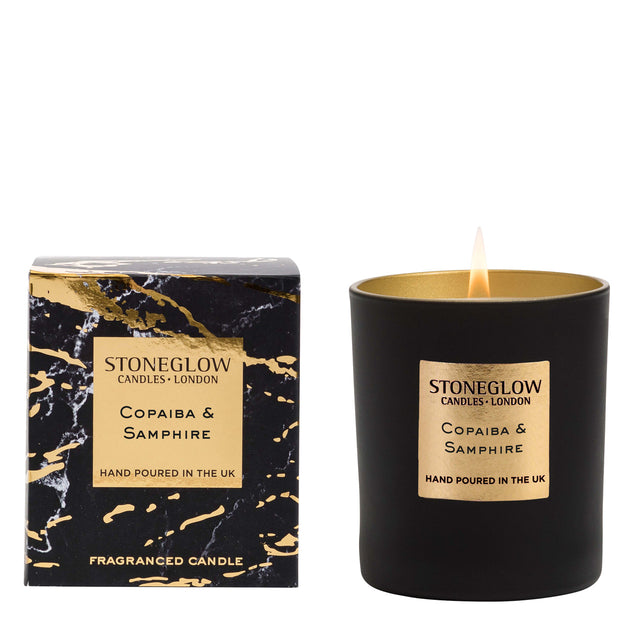 Stoneglow Luna - Copaiba & Samphire Glass Candle