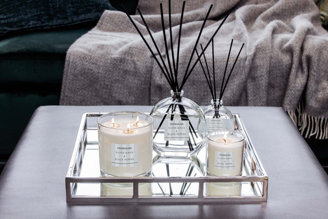 Stoneglow Silver Birch & Black Pepper Candle