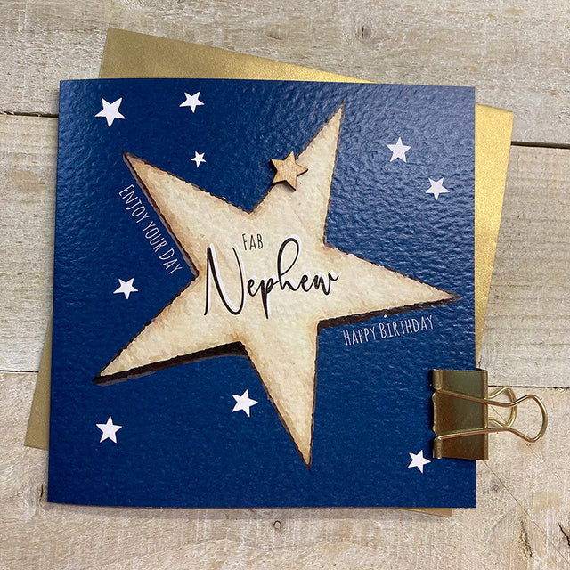 WC Blue Star Nephew Birthday Card