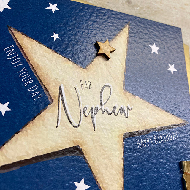 WC Blue Star Nephew Birthday Card
