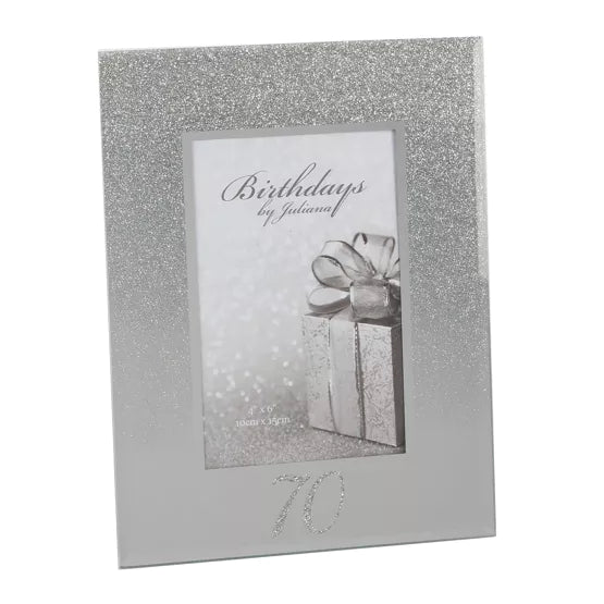 70th Birthday 4' X 6' Glitter Photo Frame