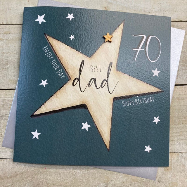 WC Dad Star Dad 70 Birthday Card