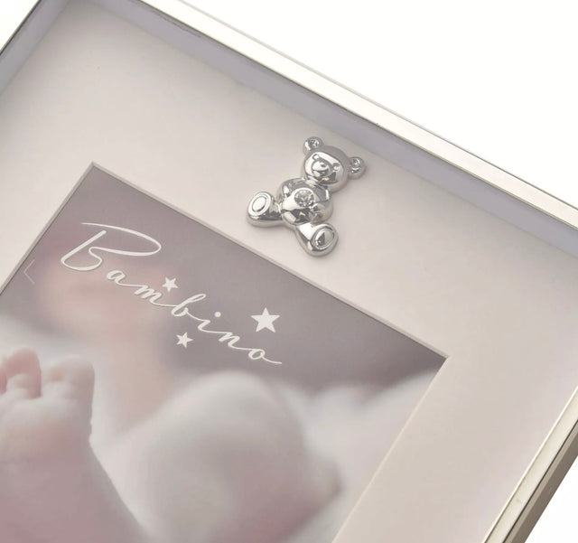 Silver-Plated Teddy 4' x 6' Photo Frame