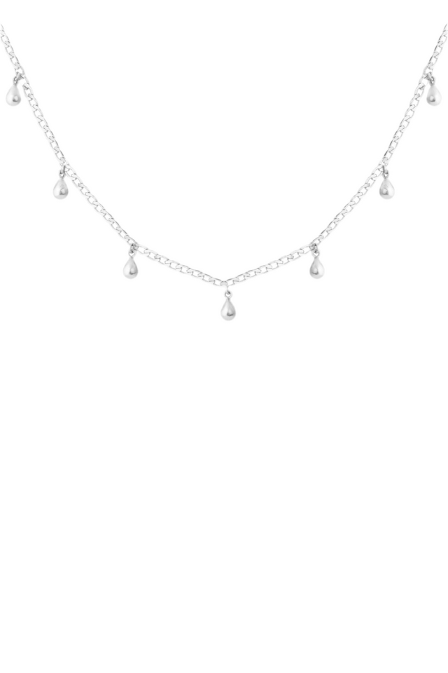 Tutti Teardrop Necklace - Silver