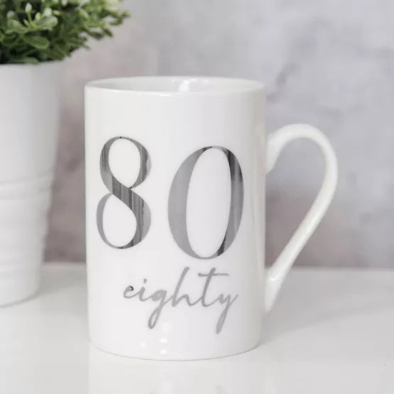 80th Ceramic Mug