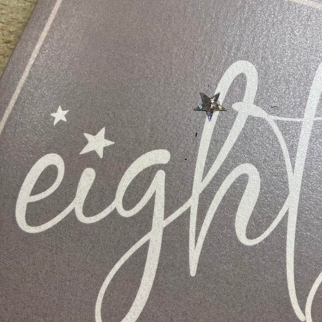 80th Birthday Card - Stars