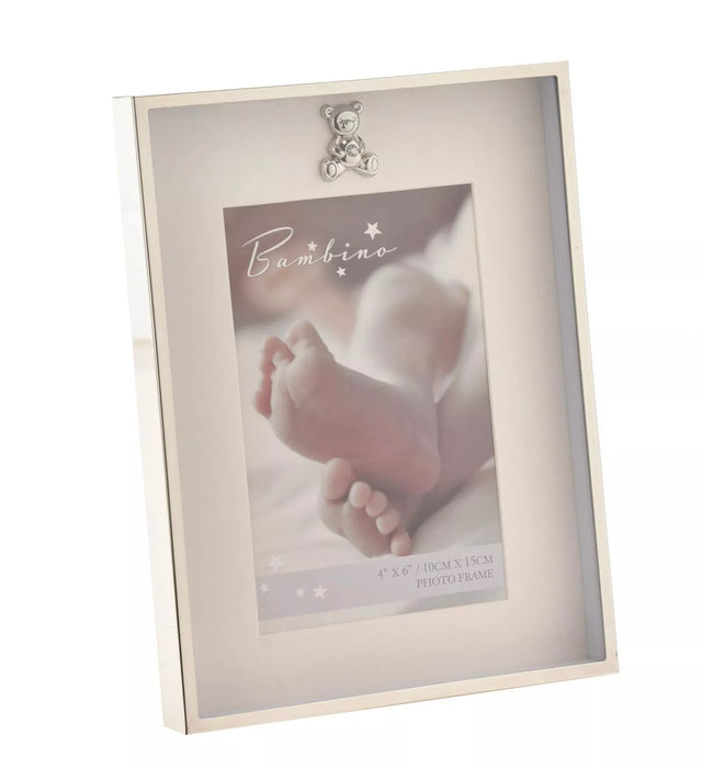 Silver-Plated Teddy 4' x 6' Photo Frame
