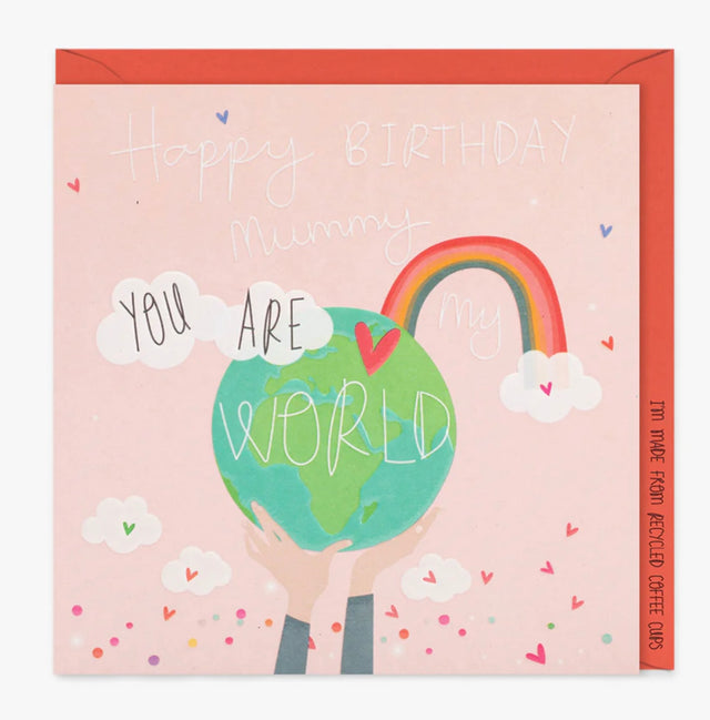 Mummy Birthday Card - World