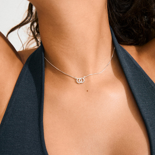 Pilgrim Harlan Earrings & Necklace Set - Silver