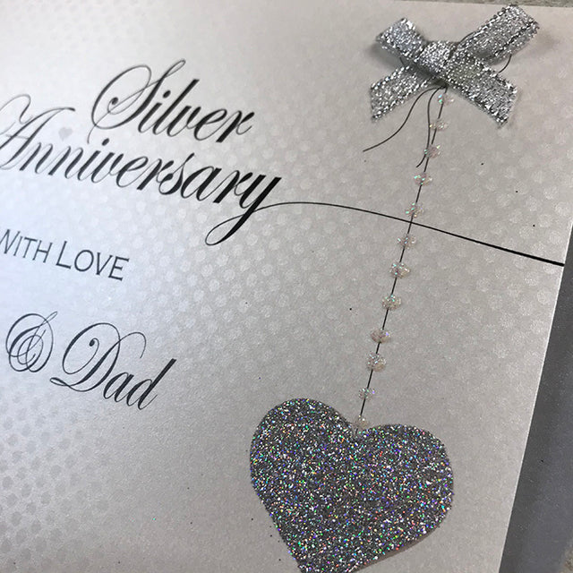 25th Anniversary Love Mum & Dad Card