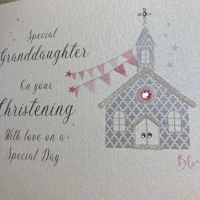 Granddaughter Church Christening Card