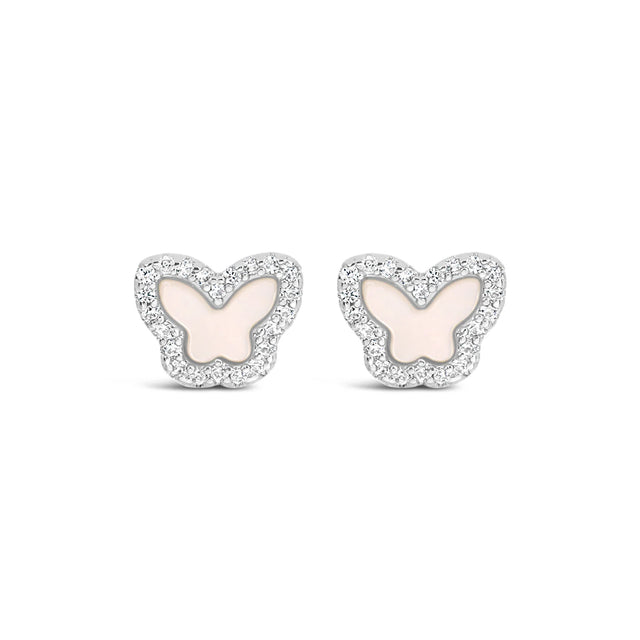 Earrings - Gold Oyster Butterfly