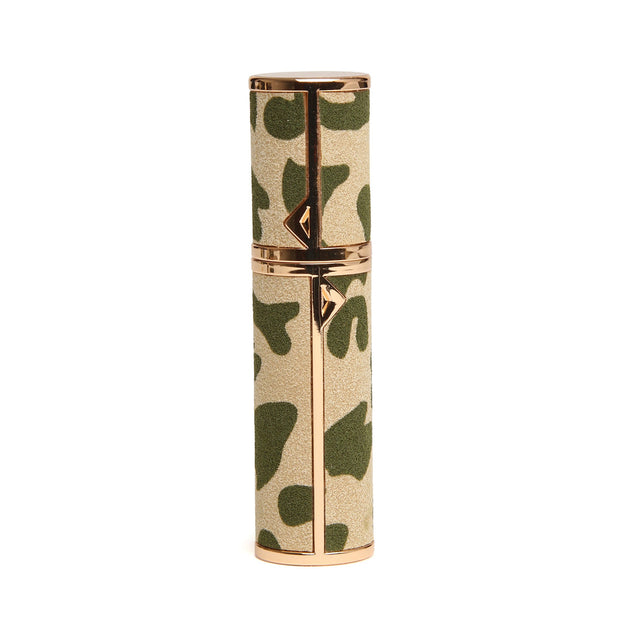 Alice Wheeler Refillable Atomiser - Olive Leopard