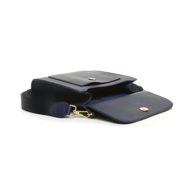 Alice Wheeler Bloomsbury Crossbody Bag - Navy