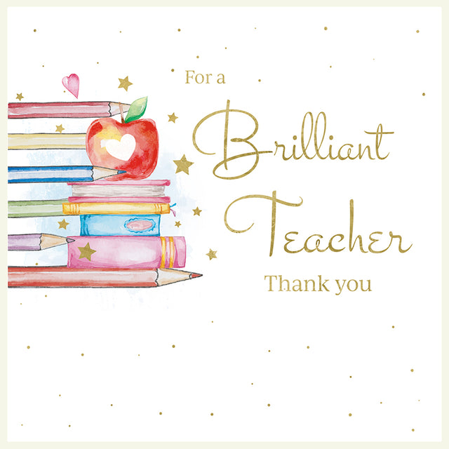 Rush Brilliant Teacher Thank You Card