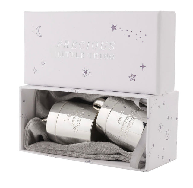 First Tooth & Curl Keepsake Boxes - Star and Moon