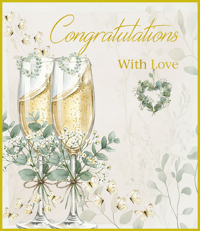 Congratulations With Love Card - Glasses