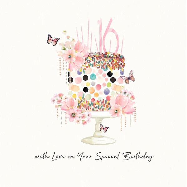 16 With Love On Your Special Birthday