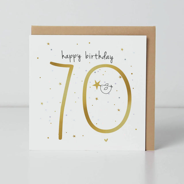 70th Birthday Card
