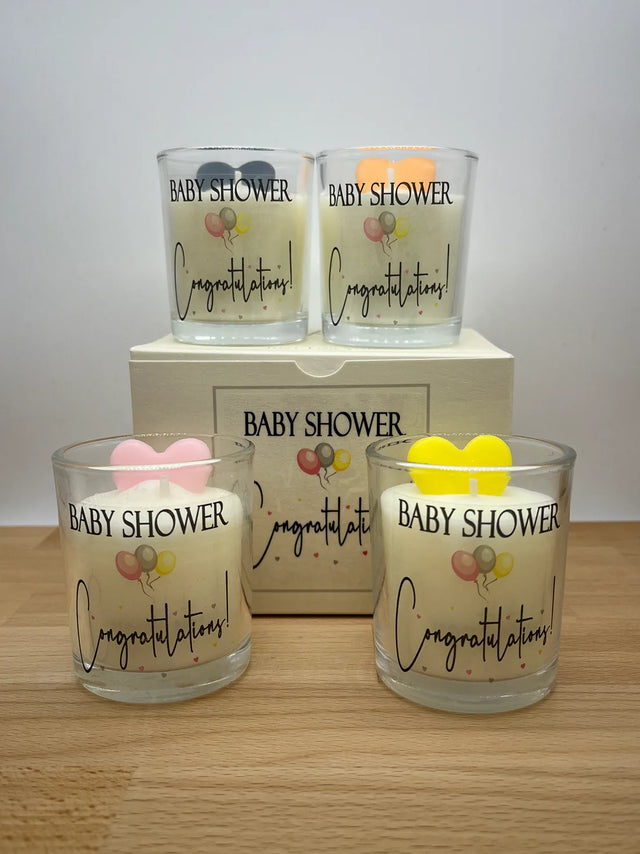 Baby Shower Votive Candles Gift Set