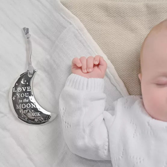 Silver-Plated Moon Plaque