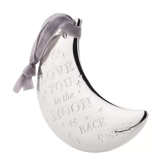 Silver-Plated Moon Plaque