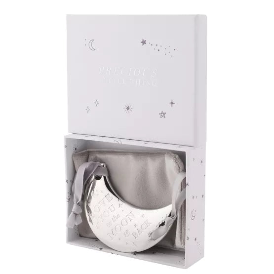 Silver-Plated Moon Plaque