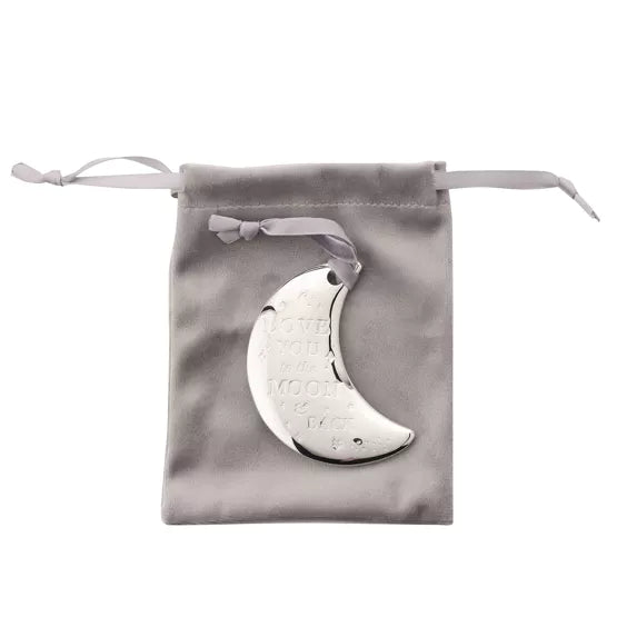 Silver-Plated Moon Plaque