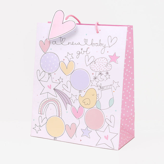 Belly Button Giftware Baby Girl Object Large Gift Bag