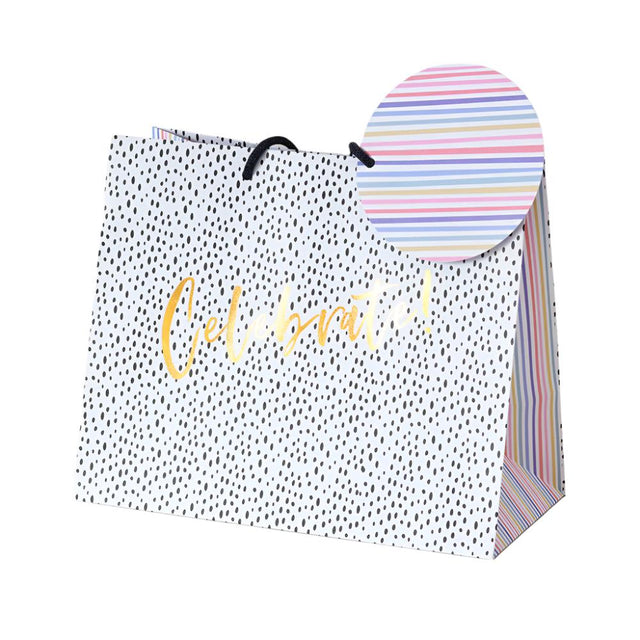 Belly Button Giftware Celebrate Speckled Tote Gift Bag
