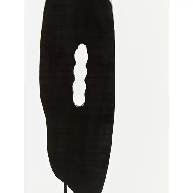 Black Rustic Vertical Wood Sculpture