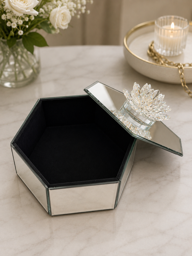 Mirror Lotus Jewellery Box