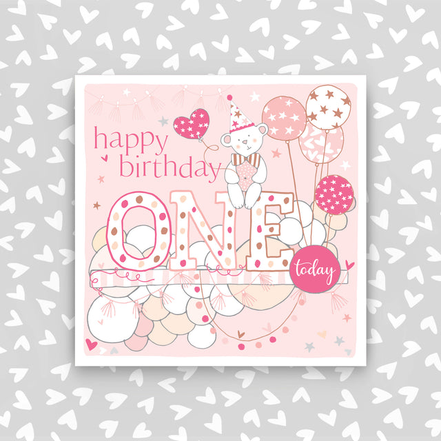 Happy Birthday One Card - Girl